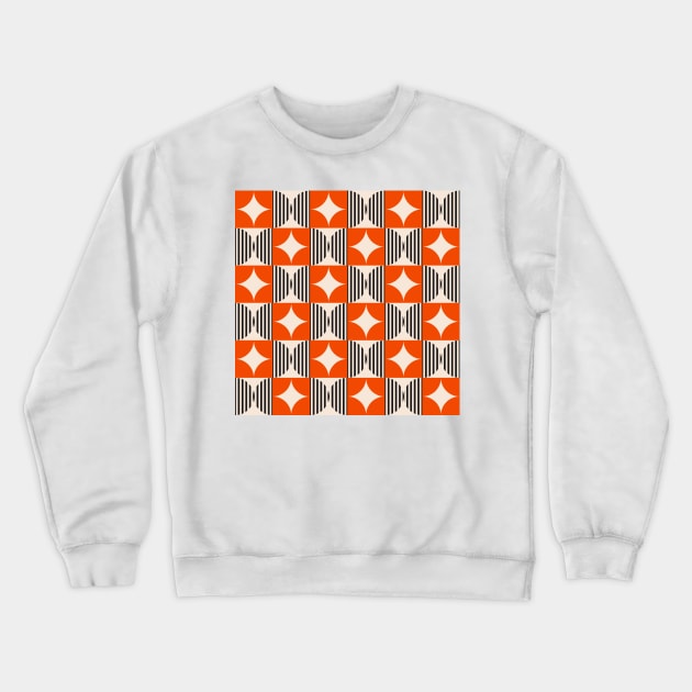Abstract Geometric Pattern Crewneck Sweatshirt by ZUCCACIYECIBO